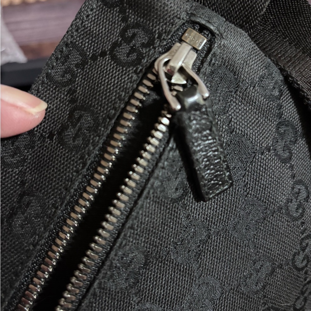 Gucci Black Monogram Messenger Bag - Picture 11 of 16